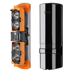 MC-ABH-250L - Detector de barrera por infrarrojos Cableado | 4 haces | Función AND y OR Alcance máx. de detección 250 / 750 m