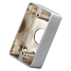 MBB-811D-M - Caja para pulsador Compatible con ISK-841D Instalación de superficie Fabricado en zinc