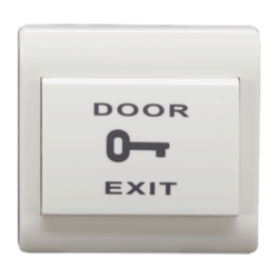 PBK-812D - Pulsador de liberación de puerta Doble función: NO/NC Para empotrar en caja de mecanismo Medidas 88x88x20 mm Uso profesional