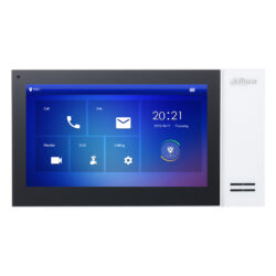 VTH2421FW-P - Monitor Interior 7" de Superficie para Videoportero IP PoE SD 6E 1S Alarma Blanco