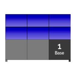 BaseofDisplayUnit - Soporte a suelo con base standard para Video Wall