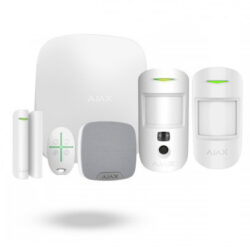 AJ-KITPIRCAM4 - KIT Alarma AJAX (1 PANEL/GPRS-DUALSIM/IP + 1 PIRCAM + 1 PIR + 1 MAGNETICO + 1 MANDO + 1 SIRENA)