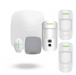 AJ-KITPIRCAM3 - KIT Alarma AJAX (1 PANEL/GPRS-DUALSIM/IP + 1 PIRCAM + 2 PIR + 1 MANDO + 1 SIRENA)