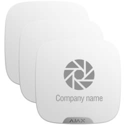 10XAJ-BRANDPLATES-W - Pack 10 cubiertas personalizables para sirena exterior Color blanco