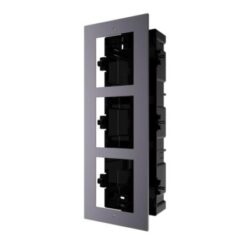 DS-KD-ACF3/Plastic - Marco HIKVISION para instalar empotrado 3 módulos de sistema de videoportero
