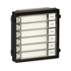 DS-KD-KK - Módulo pulsador HIKVISION con 6 botones etiquetables para sistema de videoportero