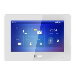 VTH5422HW - Monitor Interior 7" de Superficie para Videoportero IP de 2-hilos Pantalla Táctil PoE SD 6E 1S Alarma Blanco