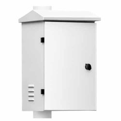BACULO-CAJA-SH-22-BLANCO - INTEGRATION CABINET. Caja de acero 350x450x250 para báculo de 6m. Color blanco