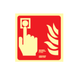 C-00001566 - Cartel Fotoluminiscente Pulsador de alarma Clase B