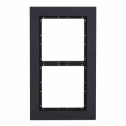 VTM25P2 - Marco Exterior para 2 módulos de Videoportero Dahua para Serie VTO4202FB-X. Color Negro