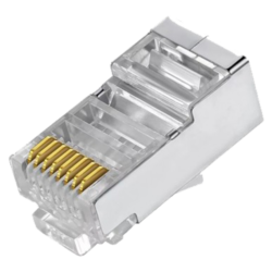 MC-CON300-FTP6 - Conectores RJ45 FTP CAT 6 para crimpar. Compatible con cable FTP