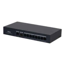 PFS3110-8GT-65 - Switch PoE 8 puertos Gigabit +1RJ45 Uplink Gigabit +1SFP 65W 802.3at Layer2