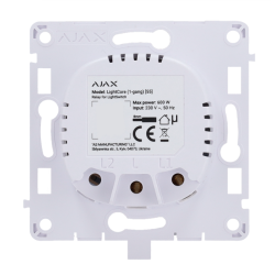 AJ-LIGHTCORE-1G - Relé para interruptor de luz inteligente simple Inalámbrico 868 MHz Jeweller
