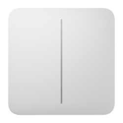 AJ-SOLOBUTTON-2G-W - Panel táctil para interruptor de luz doble Compatibilidad con AJ-LIGHTCORE-2G