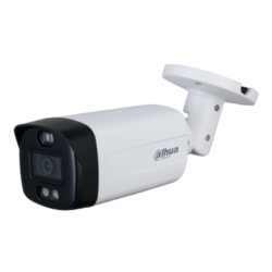 HAC-ME1800TH-PV-0360B - Tubular HDCVI 4EN1 4K dWDR IR80m 3.6mm Disuasión activa IP67