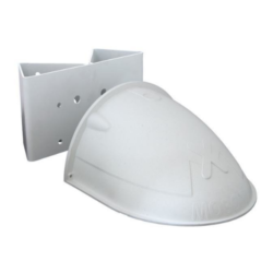 MX-OPT-WHMH-Set - Juego de poste/escuadra de esquina y soporte de pared adecuado para Q2x, D2x, ExtIO