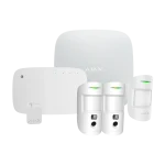 AJ-HUB2KIT-MP-PHOD-KPD-W - Kit de alarma profesional Certificado Grado 2 Comunicación Ethernet y dual SIM GPRS