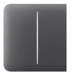 AJ-SIDEBUTTON-2G-GRA - Panel táctil para un interruptor doble de luz Compatible con AJ-LIGHTCORE-2G