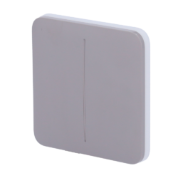 AJ-SOLOBUTTON-2G-GRE - Panel táctil para un interruptor de luz doble