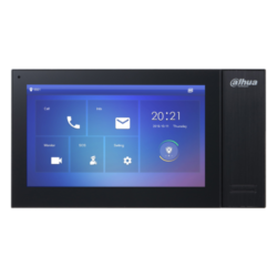 VTH2421FB-P - Monitor Interior 7" de Superficie para Videoportero IP PoE SD 6E 1S Alarma Negro