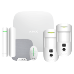 AJ-KITPIRCAM8 - KIT Alarma AJAX (1 HUB2 + 1 MAGNETICO +  2 MOTIONCAM + MANDO + SIRENA)