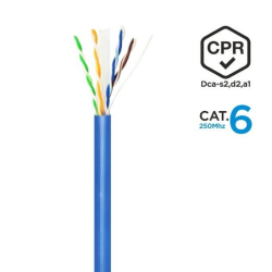 MC-A135-0663 - Bobina de cable U-FTP Cat.6A sólido - Azul - 305 m