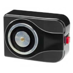 RET-1804 - Retenedor Electromagnético 500N Negro para puertas corta fuego. 24Vdc 60mA.
