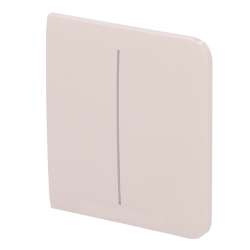 AJ-SIDEBUTTON-2G-IVO - Panel táctil para interruptor de luz doble