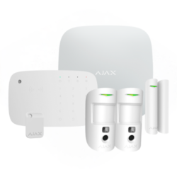AJ-HUB2KIT4G-DP-PRO-KPD-W - Kit de alarma profesional Certificado Grado 2 Comunicación Ethernet y dual SIM 4G/3G