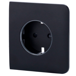 AJ-SIDECOVER-SMART-B - Tapa lateral para enchufe inteligente tipo F Compatible con AJ-OUTLETCORE-SMART
