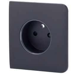 AJ-SIDECOVER-SMART-GRA -  Tapa lateral para enchufe inteligente tipo F Compatible con AJ-OUTLETCORE-SMART