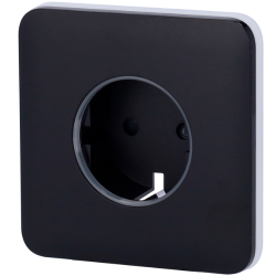 AJ-SOLOCOVER-SMART-B - Tapa frontal para enchufe inteligente tipo F Compatible con AJ-OUTLETCORE-SMART