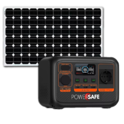 KIT-SOLAR - Sistema de soporte eléctrico solar para Seguridad. 230 Wh