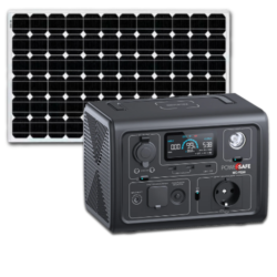 KIT-SOLAR1 - Sistema de soporte eléctrico solar para Seguridad. 268 Wh