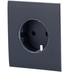 AJ-CENTERCOVER-SMART-GRA - Tapa central para enchufe inteligente tipo F Compatible con AJ-OUTLETCORE-SMART