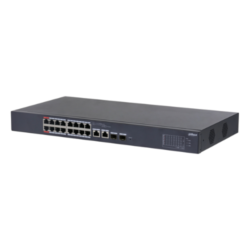 CS4218-16ET-190 - Switch PoE 16 puertos 10/100 + 2 Combo Gigabit RJ45/SFP Uplink 190W Manejable en Cloud Layer2