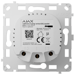 AJ-LIGHTCORE-2G-VERT - Relé para interruptor inteligente doble vertical Inalámbrico 868 MHz Jeweller