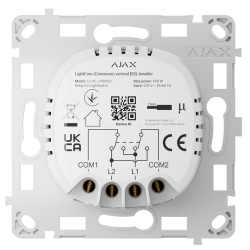 AJ-LIGHTCORE-CROSS-VERT - Relé para interruptor de luz de cruce vertical Inalámbrico 868 MHz Jeweller