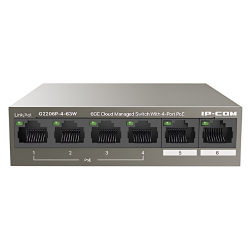 G2206P-4-63W - Switch PoE administrado en la nube 6GE de 4 puertos