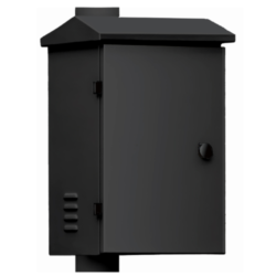 BACULO-CAJA-SH-22-NEGRO - INTEGRATION CABINET. Caja de acero 350x450x250 para báculo de 6m. Color negro