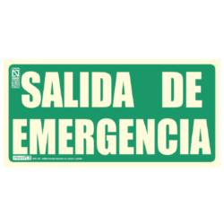 EV273N - Señal salida de emergencia 29,7x14,8cm