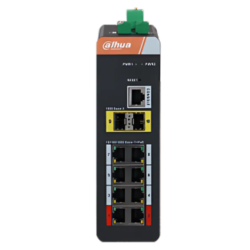IS4210-8GT-120 - Switch industrial L2 de 10 puertos con 8 PoE