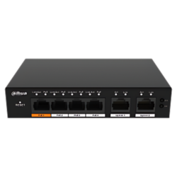 S4100-4GT2GT-60-C - Switch PoE 2.0 4 puertos Gigabit + 2RJ45 Uplink Gigabit 60W Manejable en Cloud Layer2
