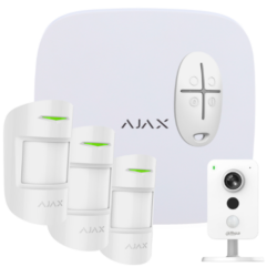 AJ-KITHUB2 - KIT Alarma AJAX (1 PANEL/GPRS/IP + 3 PIR + 1 MANDO + 1 CAMARA IP WIFI)