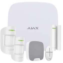 AJ-KITHUB6 - KIT Alarma AJAX (1 PANEL/GPRS/IP + 2 DETECTORES  + 1 MAGNETICO + 1 MANDO + 1 SIRENA)