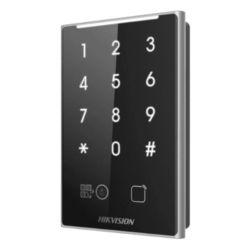 DS-K1109DKB-QR - Lector de tarjetas y código QR con teclado. Soporta módulo bluethooth.