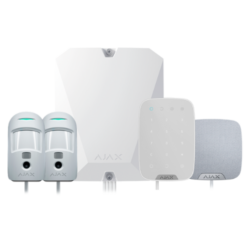 FIBRA-KIT3-PRO-4G-W - Kit de alarma profesional Certificado Grado 2 Comunicación Ethernet y dual SIM 4G