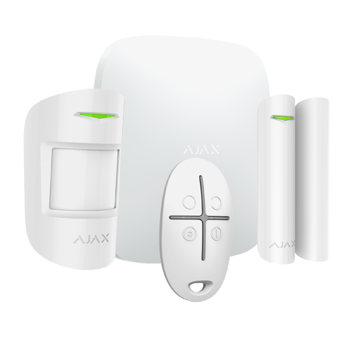 AJ-HUBKIT-W -  Kit de alarma profesional Comunicación Ethernet y GPRS. Color Blanco. Certificado Grado 2
