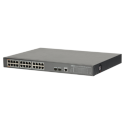 Switch PoE 24 puertos 10/100/1000 + 2 Uplink Gigabit SFP 360W 802.3at 2 Manejable Layer 2