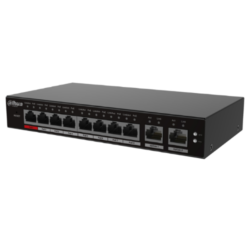 S4100-8ET2GT-96-C - Switch PoE 2.0 8 puertos 10/100 + 2RJ45 Uplink Gigabit 96W Manejable en Cloud Layer2